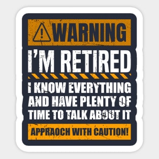 Retirement Design For Men Women Retiree Retired Retirement Sticker